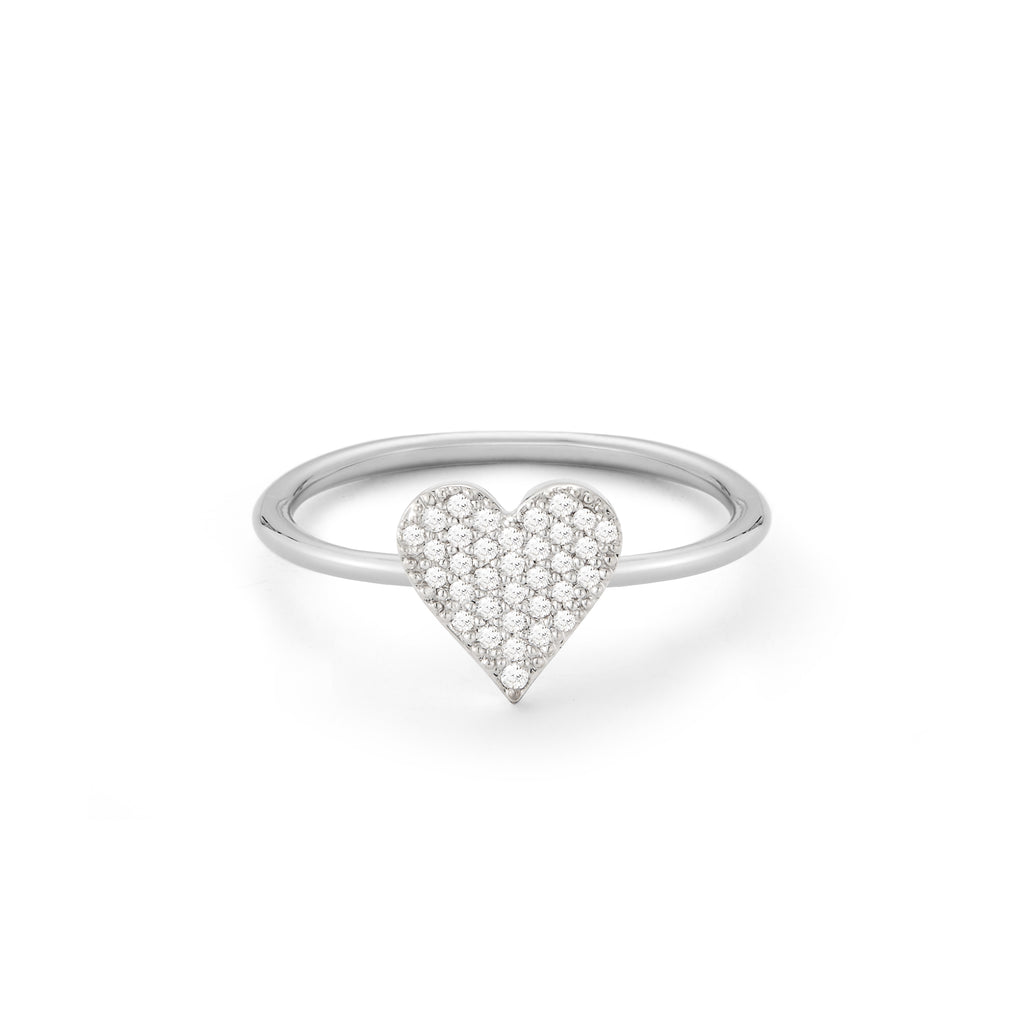 Mini Diamond Heart Ring