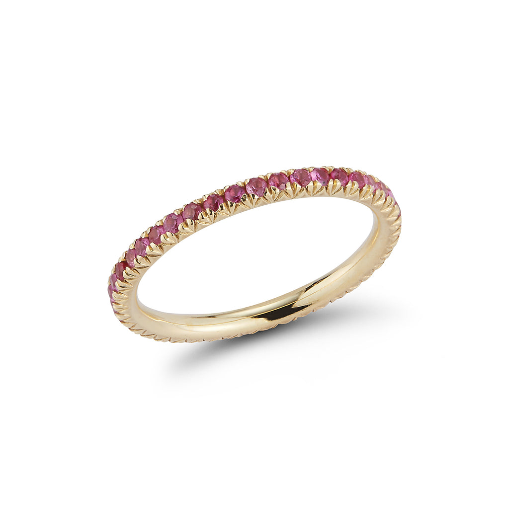 Pink Sapphire "Forever" Ring